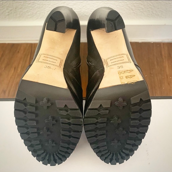 BRAND NEW DSQUARED2 Black Studded Ankle Boots - Picture 5 of 9